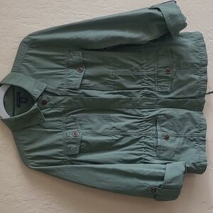 Tommy Hilfiger Green Utility Jacket with Military-Inspired Design